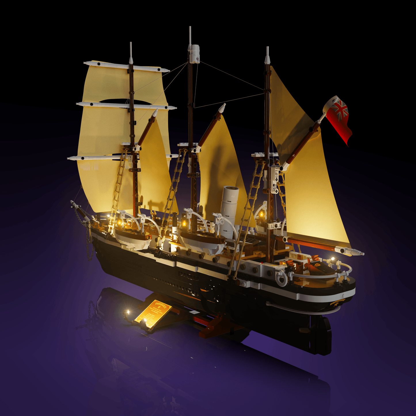 LED upgrade for LEGO The Endurance display piece for collectors fans and adult builders gift idea birthday christmas