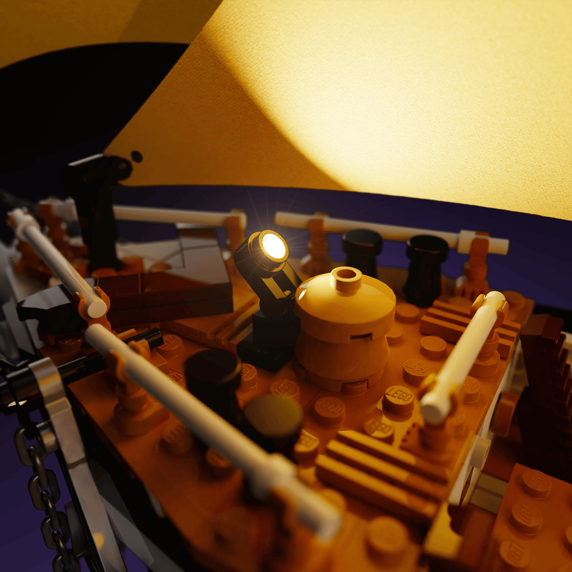 LED light kit for LEGO The Endurance model with USB and battery powered glow upgrade for adult builders display