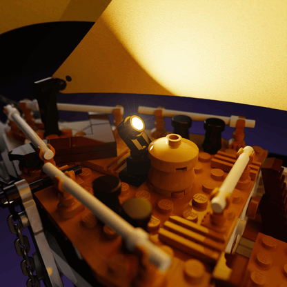 LED light kit for LEGO The Endurance model with USB and battery powered glow upgrade for adult builders display