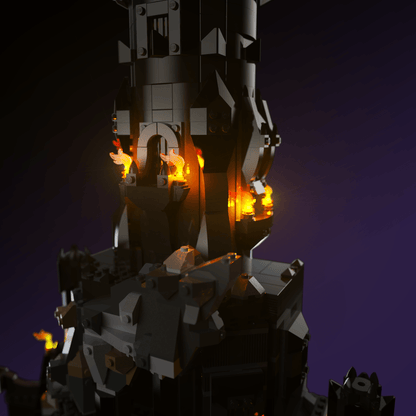 LEGO The Lord of the Rings: Barad-dur compatible LED kit with color-coded lights pre-cut wires tool-free install and reversible setup