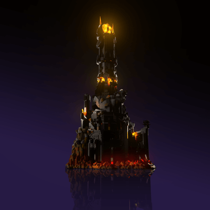 LEGO The Lord of the Rings: Barad-dur accessory LED lighting USB or 3 AAA battery 30 to 60 minute install glowing display upgrade