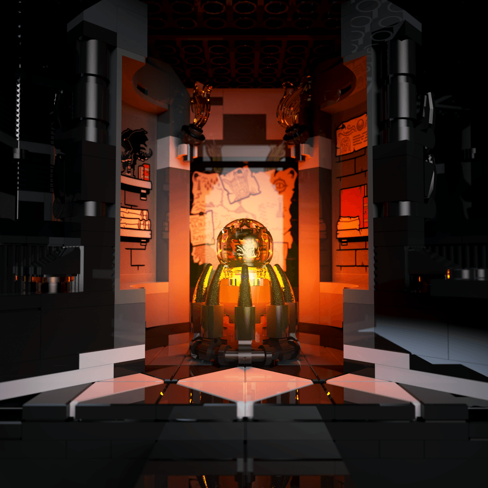 LED light kit for LEGO The Lord of the Rings: Barad-dur model with USB and battery powered glow upgrade for adult builders display