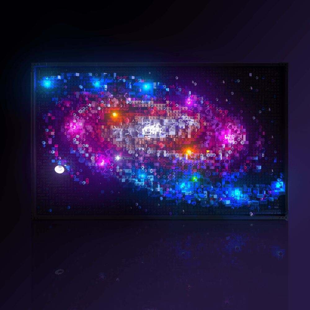 LED upgrade for LEGO The Milky Way Galaxy display piece for collectors fans and adult builders gift idea birthday christmas