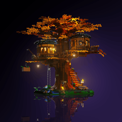 LED upgrade for LEGO Tree House display piece for collectors fans and adult builders gift idea birthday christmas