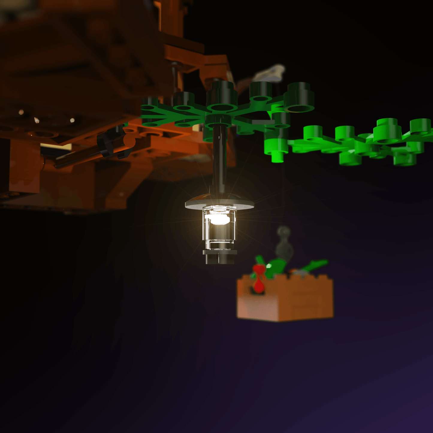 LEGO Tree House accessory LED lighting USB or 3 AAA battery 30 to 60 minute install glowing display upgrade