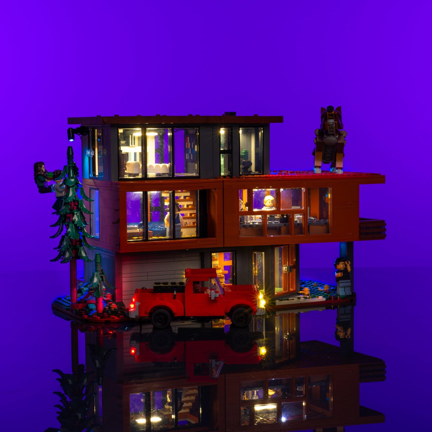 LED light kit for LEGO Twilight The Cullen House model with USB and battery powered glow upgrade for adult builders display