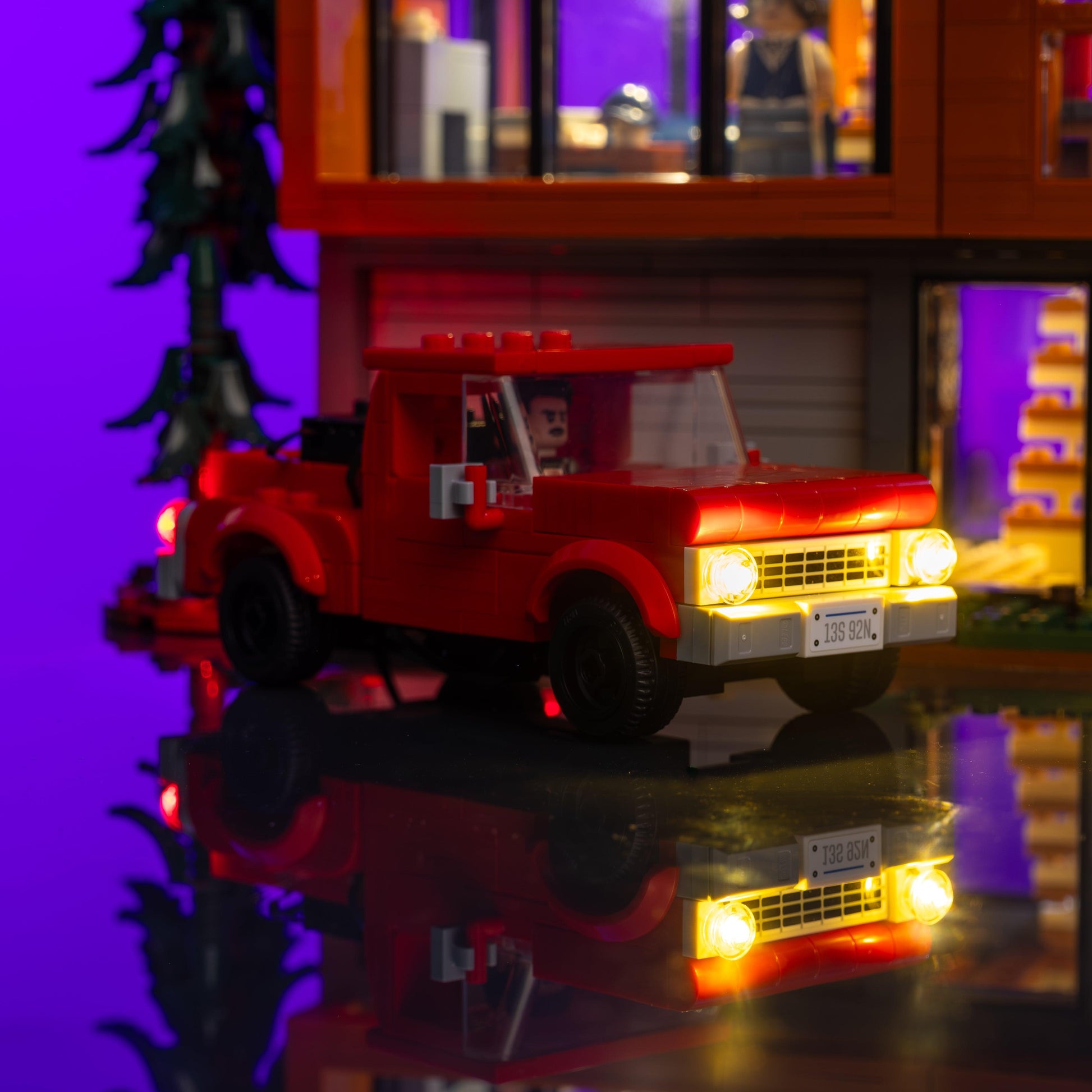 lighting kit for LEGO Twilight The Cullen House adds illuminated windows interiors and detail to the finished build for shelf display