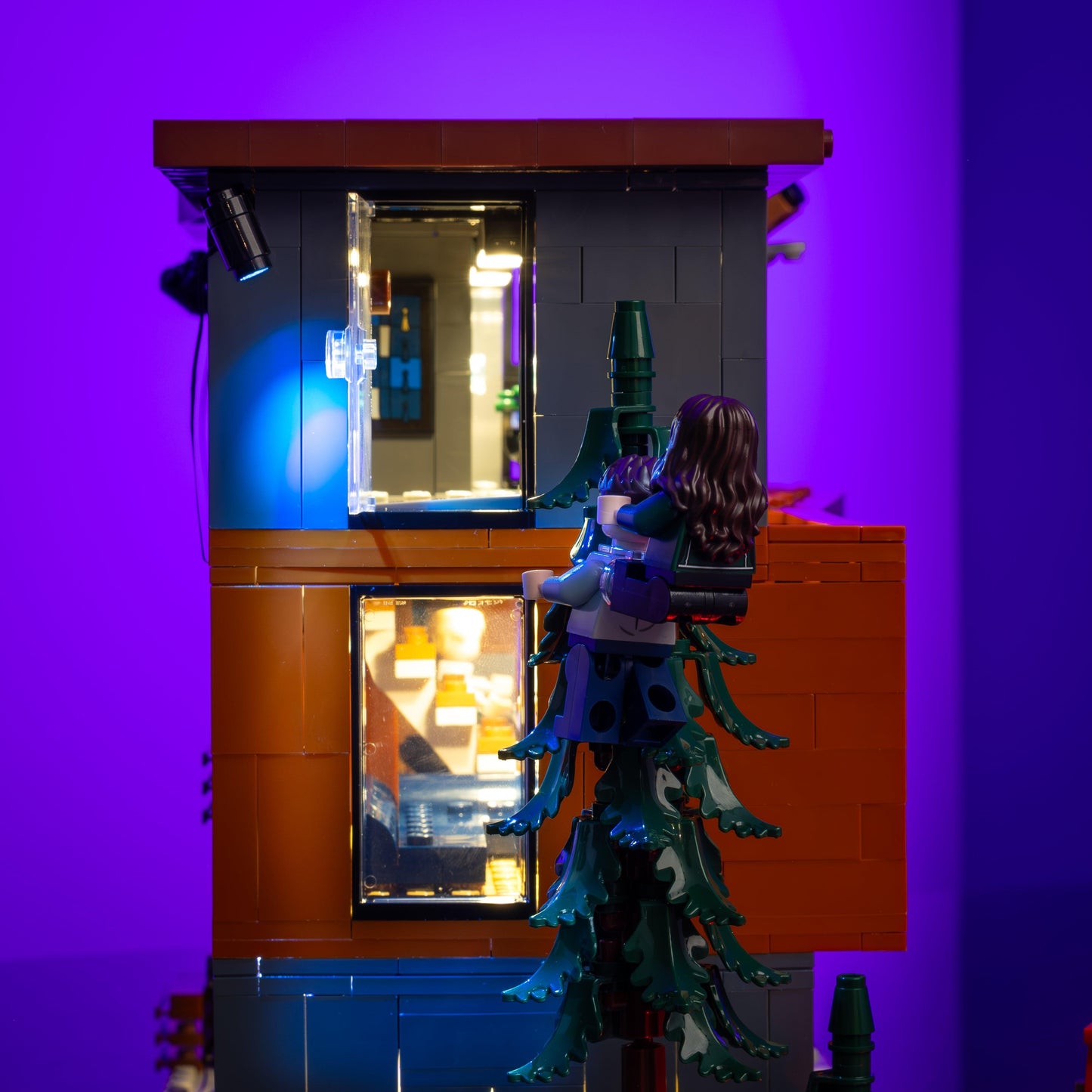 light kit for the LEGO Twilight The Cullen House build illuminates structural depth windows and decorative detail for display