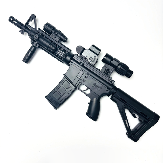 M4 gel blaster electric full-auto toy rifle nylon body 30m range outdoor backyard gel ball gun kit