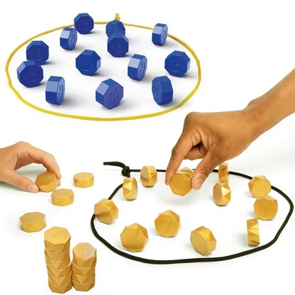 Puzzloria Magnetic Stones Strategy Game 2 Player Interactive Board Game Family Party Ages 8+
