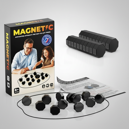 Puzzloria Magnetic Stones Strategy Game 2 Player Interactive Board Game Family Party Ages 8+