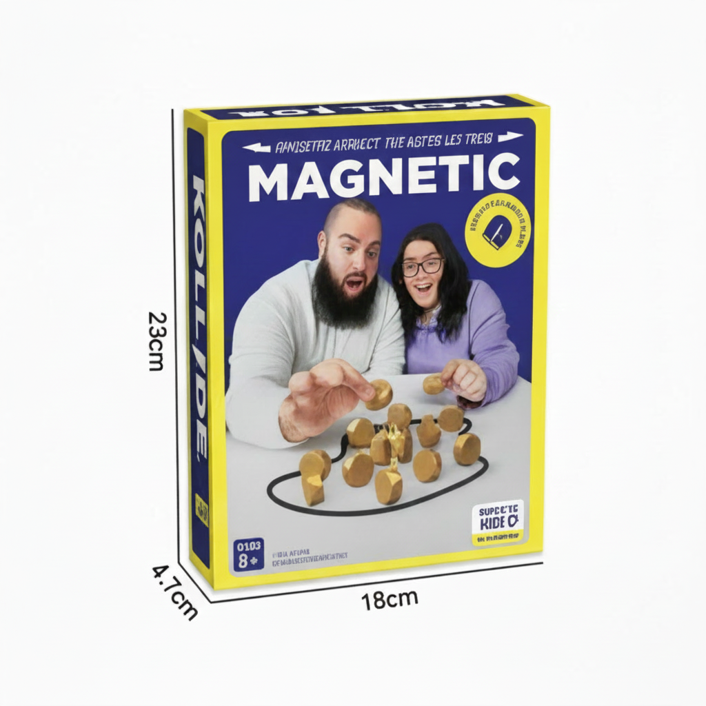 Puzzloria Magnetic Stones Strategy Game 2 Player Interactive Board Game Family Party Ages 8+ INTRCTNGAME28