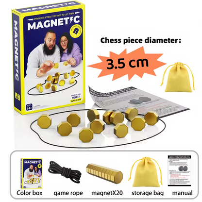 Party Game Magnetic Stone Game Interactive Magnetic Board Strategy Game, Suitable for Families, Children, and Adults High Quality, the Longest Side Is 2.5/ 3.5cm (Version Upgrade, the Outer Packaging Comes in 2 Random Styles)
INTRCTNGAME28