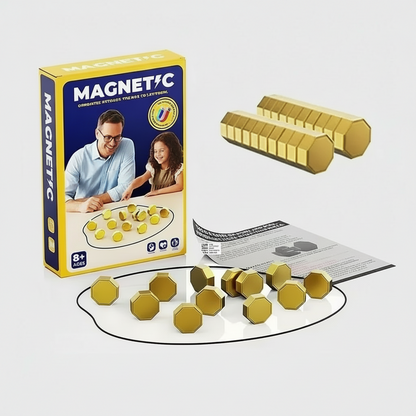 Puzzloria Magnetic Stones Strategy Game 2 Player Interactive Board Game Family Party Ages 8+