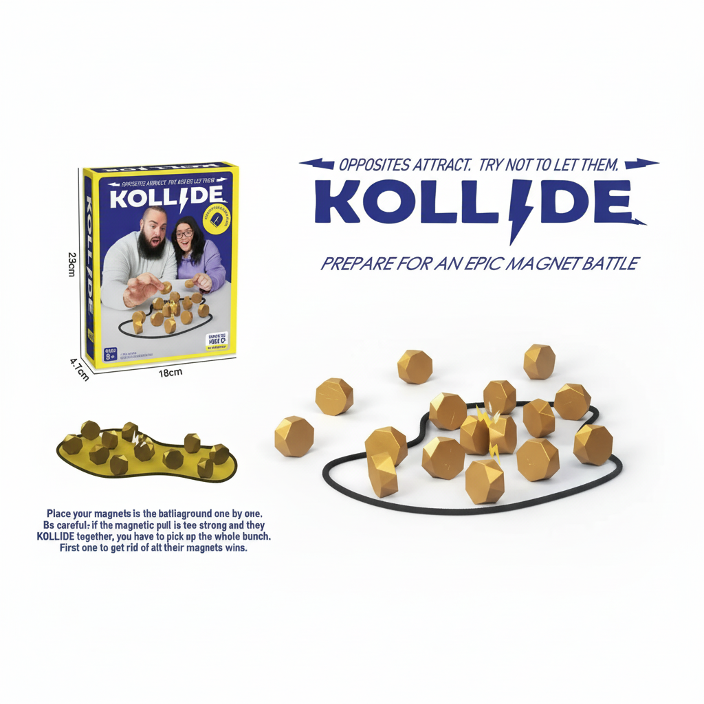 Puzzloria Magnetic Stones Strategy Game 2 Player Interactive Board Game Family Party Ages 8+ INTRCTNGAME28