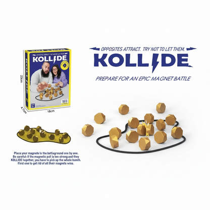 Puzzloria Magnetic Stones Strategy Game 2 Player Interactive Board Game Family Party Ages 8+ INTRCTNGAME28