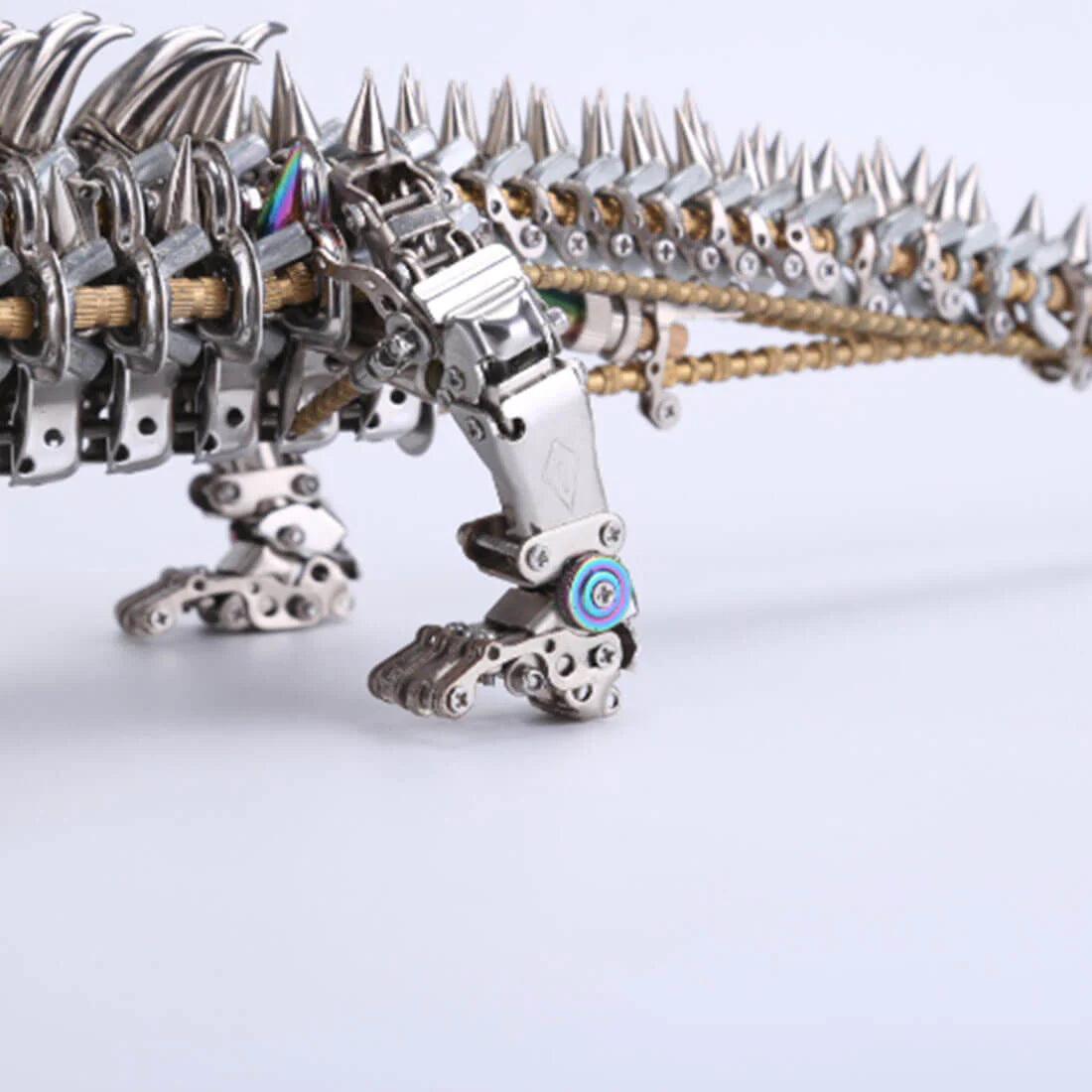 intermediate metal model kit reptile sculpture iridescent finish display gift for steampunk fans engineers