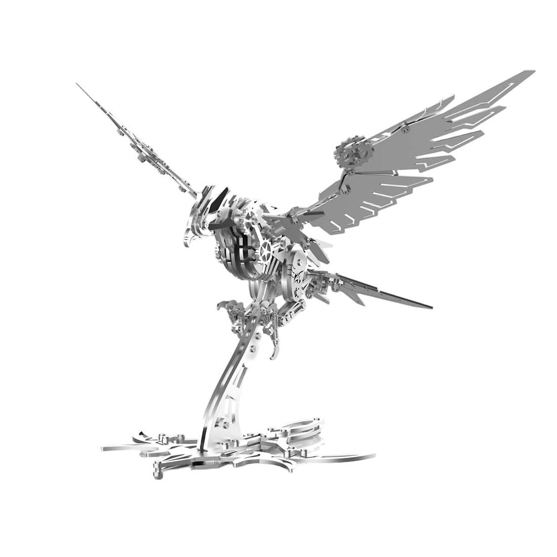 silver mechanical eagle predator falcon 3d metal stainless steel model kit DIY adult hobby steampunk display - Gold Eagle, Silver Eagle, Red Eagle