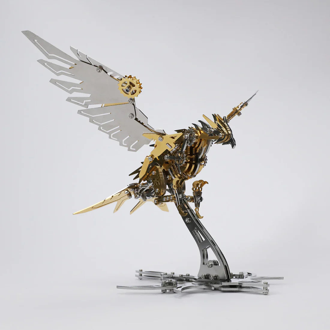 mechanical eagle predator falcon gold side hero 3d metal stainless steel model kit DIY adult hobby steampunk - Gold Eagle, Silver Eagle, Red Eagle
