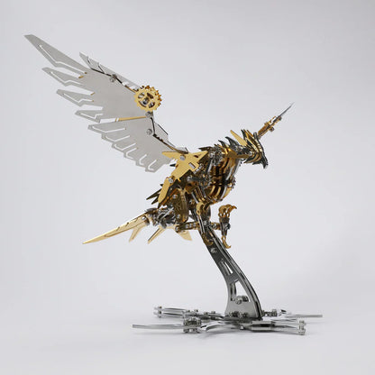 mechanical eagle predator falcon gold side hero 3d metal stainless steel model kit DIY adult hobby steampunk - Gold Eagle, Silver Eagle, Red Eagle