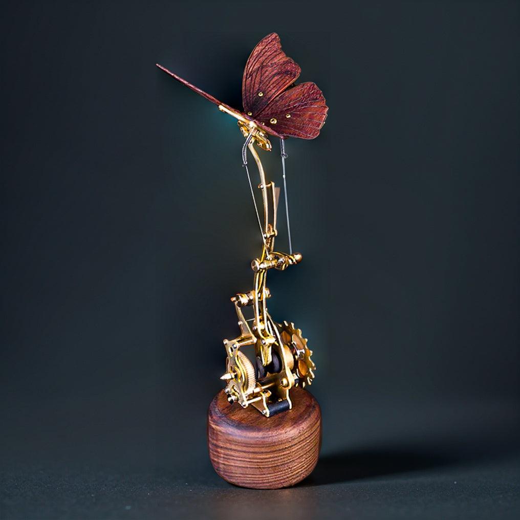 mechanical butterfly model kit two wing sets wooden colorful transparent wings kinetic decor gift idea MP0020, MP0023
