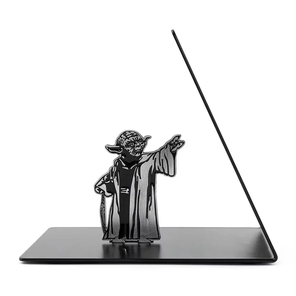 heavy duty character bookends set magnetic figure grip protects desktop with non-slip pad holiday gift idea – Harry Potter, Superhero, Yoda