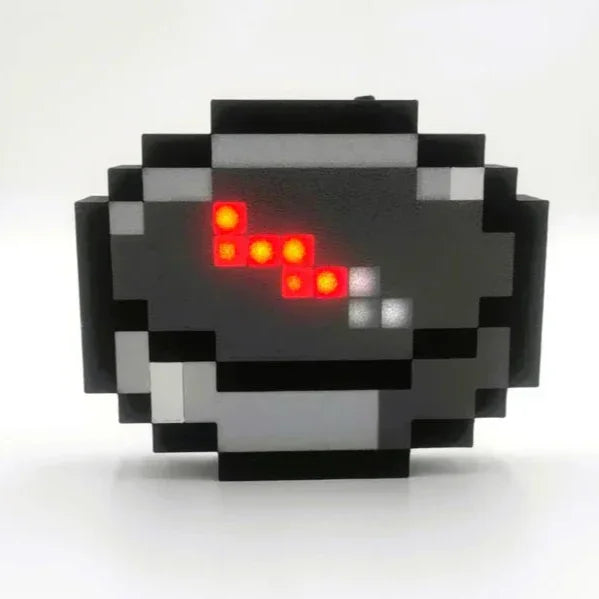 minecraft compass irl real working magnetic pixel replica with led needle gamer gift for fans collectors and cosplay props