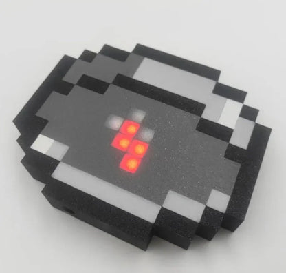 working magnetic minecraft replica compass with led pixel display birthday gift for kids adult fans and gamer friends