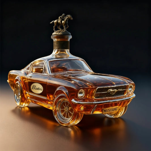 mustang car whiskey decanter bourbon gift for men bar - Blanton's