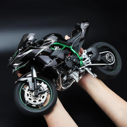 RC superbike gift for motorcycle fans and collectors, 35 cm long scale model display bike in Black