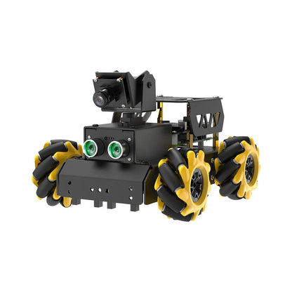 robot building kit for adults with mecanum wheels and ai camera vision for python coding projects, Without Raspberry Pi 4B