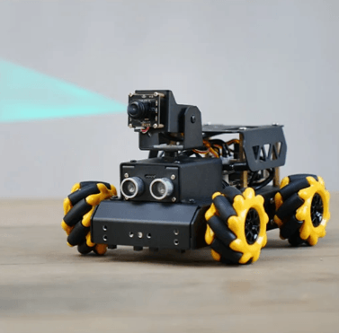 raspberry pi robot car kit with pan tilt camera and omnidirectional drive for stem learning, With Raspberry Pi 4B (4GB)