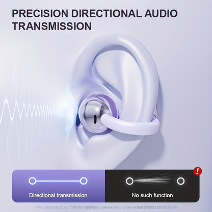 open-ear earphones with directional audio that keep you aware of surroundings outdoors, Purple, Beige, Black
