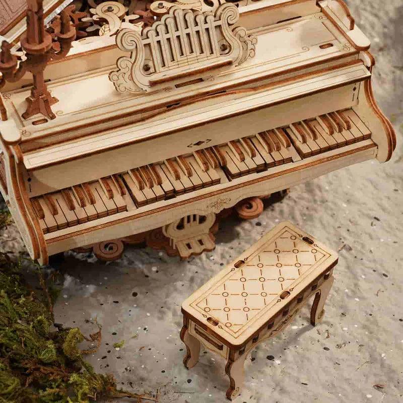 no glue wooden puzzle kit for a first mechanical build, a 3 to 5 hour assembly project for adult crafters