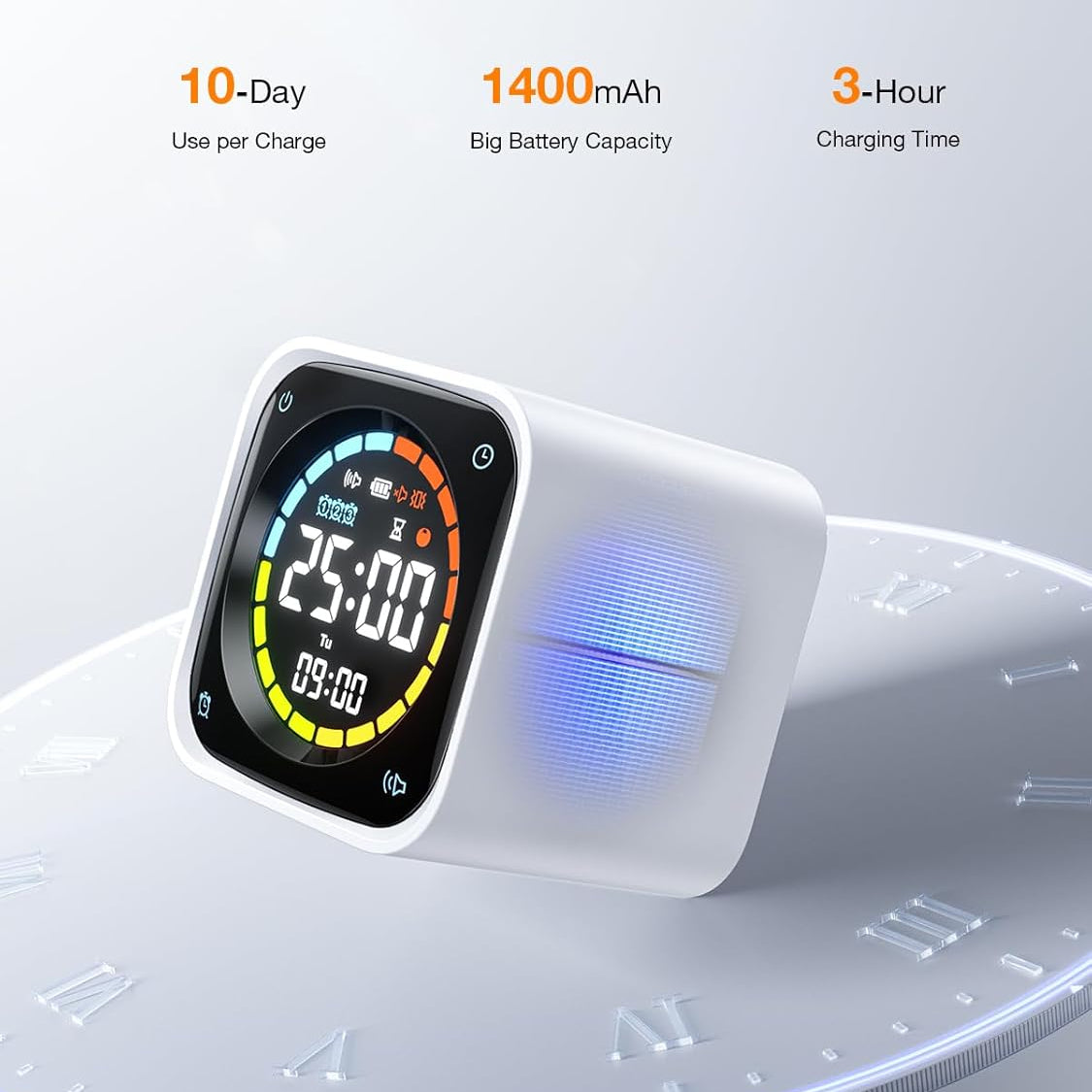Pomodoro Timer Cube with Flip Productivity Countdown Presets | TK3