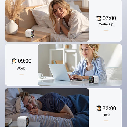 TK3 rechargeable pomodoro timer cube with LED display flip countdown and desk clock functions