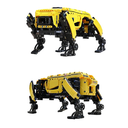 Power Robot Dog Building Blocks Set 936 Pieces with Remote Control Yellow