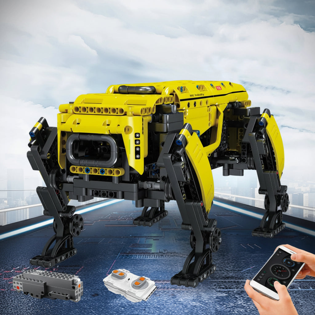 Power Robot Dog Building Blocks 936pcs | RC Motorized Walking STEM Kit ...
