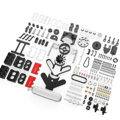 Puzzloria™ | DIY 4 Cylinder Four-Stroke 14cc Nitro H4 Engine Model Kit FS-B400 - Puzzloria