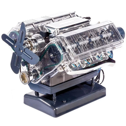 Puzzloria™ | DIY Mini V8 Engine Model Kit Working Miniature Motor - Puzzloria