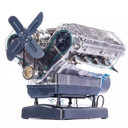 Puzzloria™ | DIY Mini V8 Engine Model Kit Working Miniature Motor - Puzzloria