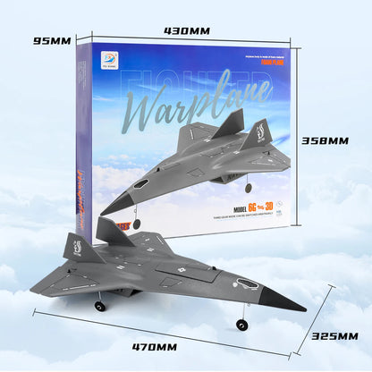 RC stealth fighter jet plane 470mm length 325mm wingspan EPP foam culvert aircraft 14+ teens hobby gift box set