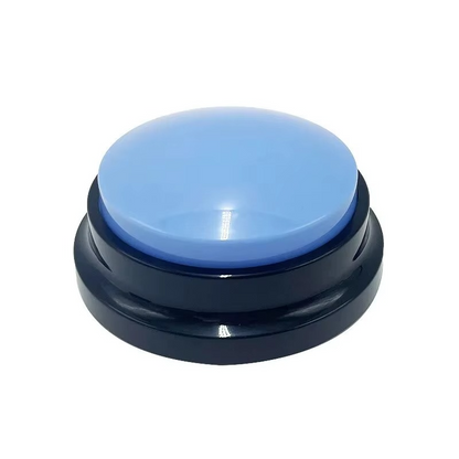 Recordable pet training communication buttons with voice recording feature for dog and cat command training in multiple colors