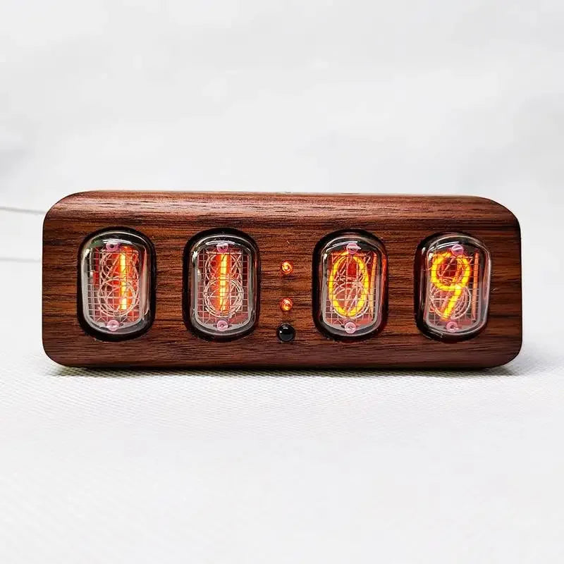 Former Soviet Union IN12 glow digital tube clock simple Bluetooth control glow light table clock alarm clock real glow IN12_7410 & IN12_7420 & IN12_7430 & IN12_7440 & IN12_7450