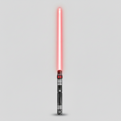 2 in 1 double bladed lightsaber pair connect two sabers into 159cm staff for darth maul style dueling cosplay – Gold, Black