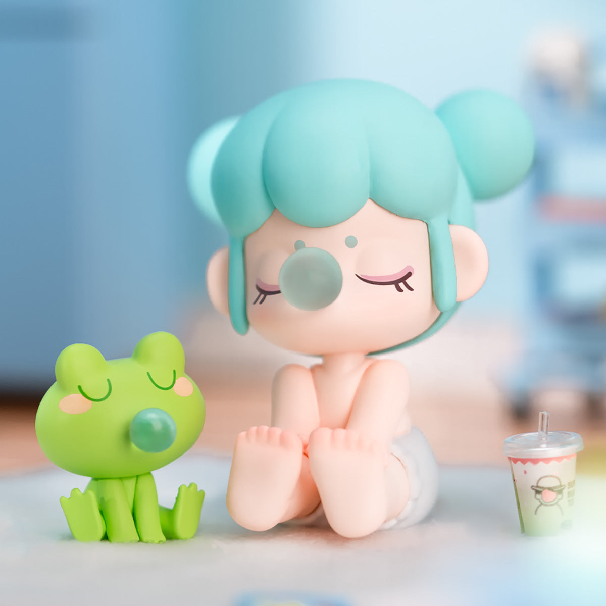 mystery figure blind box nanci rolife pop mart style desk decor pairs with skullpanda smiski molly collection – 1 PCS, Whole Set(6 PCS)