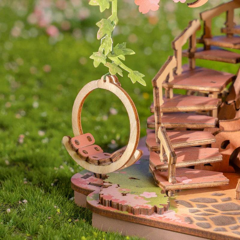 diy wooden treehouse puzzle as a birthday gift for women and craft hobby fans who build japanese model kits