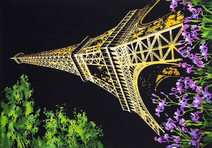 eiffel tower paris purple flowers low angle scratch art kit french landmark DIY scratch off paper romantic adult gift – CJWJWJYZ06582-Colored iron tower-40.5X28.5cm, Colored iron tower with Five-Piece Tool Set, CJWJWJYZ06582-Florence-40.5X28.5cm, Florence with Five-Piece Tool Set, CJWJWJYZ06582-Fujiyama-40.5X28.5cm, Fujiyama with Five-Piece Tool Set, CJWJWJYZ06582-Hamburg-40.5X28.5cm, Hamburg with Five-Piece Tool Set