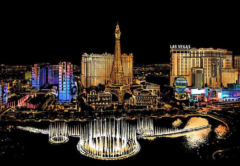 las vegas strip bellagio fountains paris hotel night scratch art kit nevada cityscape DIY scratch off paper craft gift – CJWJWJYZ06582-Las Vegas-40.5X28.5cm, Las Vegas with Five-Piece Tool Set, CJWJWJYZ06582-Louvre-40.5X28.5cm, Louvre with Five-Piece Tool Set, CJWJWJYZ06582-Malaysia-40.5X28.5cm, Malaysia with Five-Piece Tool Set, CJWJWJYZ06582-Newyork-40.5X28.5cm, New York with Five-Piece Tool Set