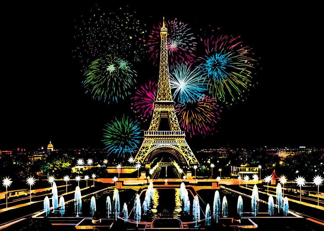 paris eiffel tower fireworks fountains night skyline scratch art kit french cityscape DIY scratch off paper romantic gift – CJWJWJYZ06582-Paris-40.5X28.5cm, Edit Paris with Five-Piece Tool Set, CJWJWJYZ06582-Russian Red Square-40.5X28.5cm, Russian Red Square with Five-Piece Tool Set, CJWJWJYZ06582-Colored cherry blossoms-40.5X28.5cm, Colored cherry blossoms with Five-Piece Tool Set, CJWJWJYZ06582-Seoul-40.5X28.5cm, Seoul with Five-Piece Tool Set